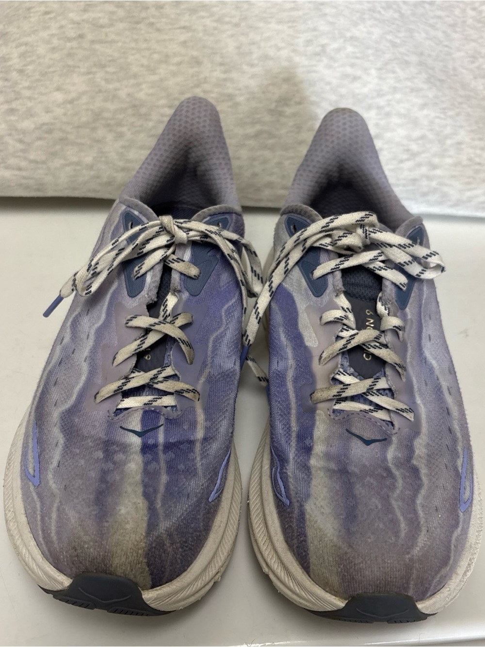 Hoka CFree People Movement Women’s Running Shoes in Lavender tie dye pattern